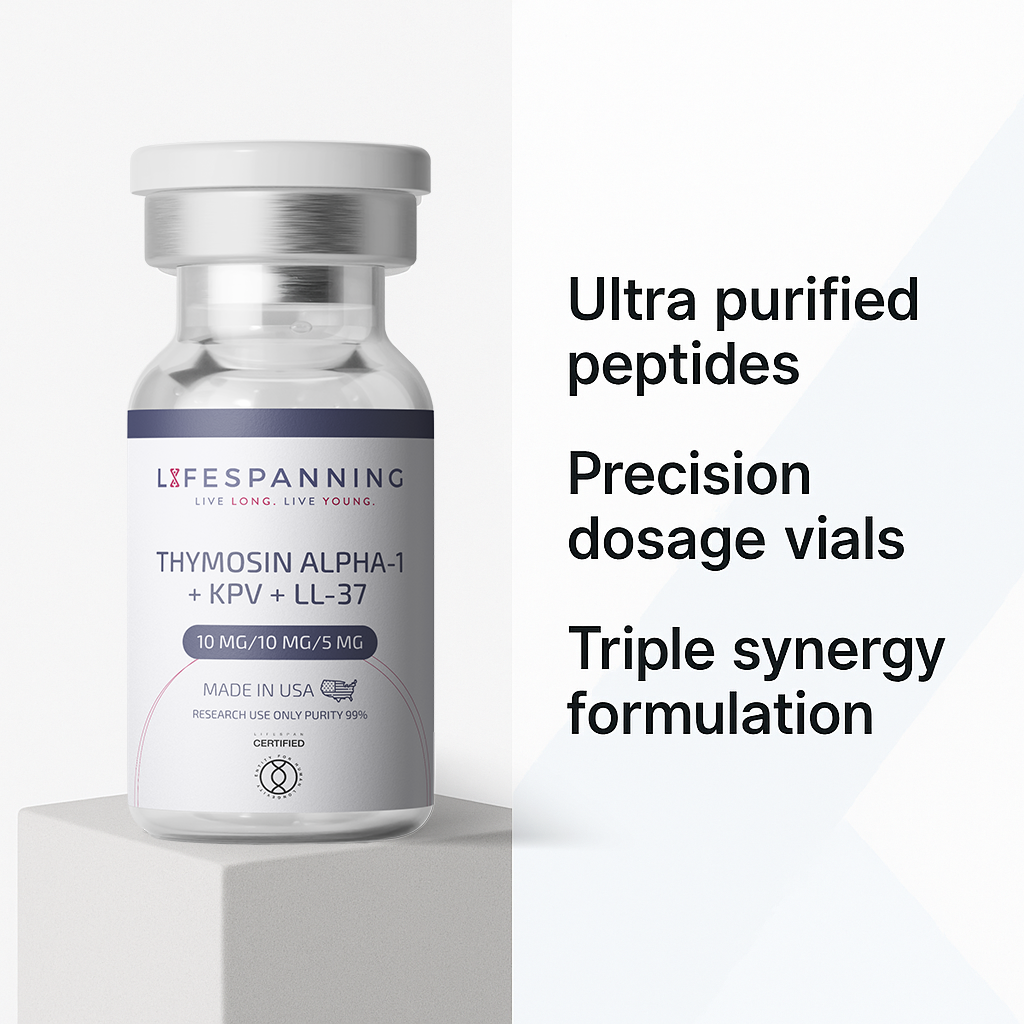 Thymosin Alpha-1 + KPV + LL-37 10mg/10mg/5mg - Peptide Provider Use Only